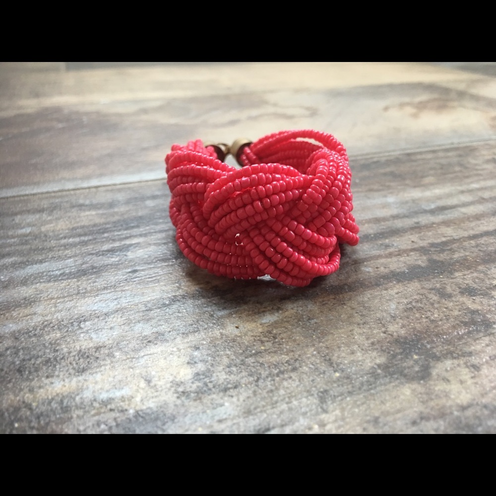 Braided bead bracelet